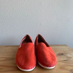 Red Adam Tucker Leather Flat